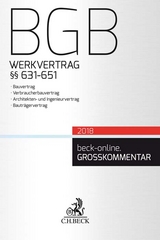 BGB-Werkvertrag &sect;&sect; 631-651 - 