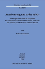 Anerkennung und ordre public - Stefan Schumann