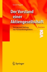 Der Vorstand einer Aktiengesellschaft - Gerd Ragu&szlig;