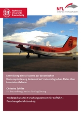 Entwicklung eines Systems zur dynamischen Routenoptimierung basierend auf meteorologischen Daten über konvektive Gebiete - Christina Schilke