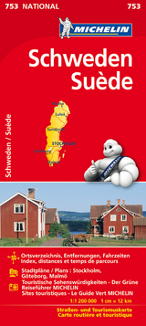 Michelin Karte Schweden. Suède - 