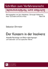 Der Konzern in der Insolvenz - Sebastian Dirmeier