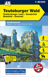 Teutoburger Wald Nr. 45 Outdoorkarte Deutschland 1:50 000 - 