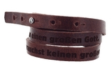 Wickelarmband Leder "Du brauchst keinen gro&szlig;en Glauben"
