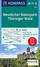 KOMPASS Wanderkarte Westlicher Naturpark Th&uuml;ringer Wald - 