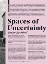 Spaces of Uncertainty - Berlin revisited - 