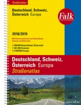 Falk Stra&szlig;enatlas Deutschland, Schweiz, &Ouml;sterreich, Europa 2018/2019 1 : 300 000