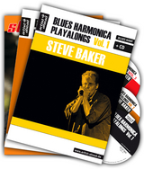 Blues Harmonica Playalongs Vol. 1-3 im Set, drei B&uuml;cher & drei CDs - Steve Baker