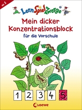 LernSpielZwerge - Mein dicker Konzentrationsblock f&uuml;r die Vorschule