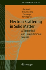 Electron Scattering in Solid Matter - Jan Zabloudil, Robert Hammerling, L&aacute;szlo Szunyogh, Peter Weinberger