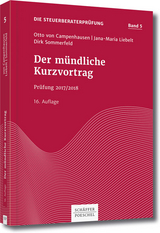 Der mündliche Kurzvortrag - Campenhausen, Otto von; Liebelt, Jana-Maria; Sommerfeld, Dirk