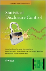 Statistical Disclosure Control - Anco Hundepool, Josep Domingo-Ferrer, Luisa Franconi, Sarah Giessing, Eric Schulte Nordholt, Keith Spicer, Peter-Paul de Wolf