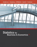 Statistics for Business & Economics (with XLSTAT Education Edition Printed Access Card) - Anderson, David; Sweeney, Dennis; Williams, Thomas; Camm, Jeffrey; Cochran, James