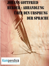 Abhandlung &uuml;ber den Ursprung der Sprache - Alessandro Dallmann
