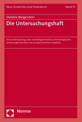 Die Untersuchungshaft - Christine Morgenstern