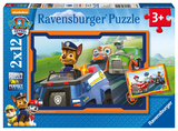 Ravensburger Kinderpuzzle - 07591 Paw Patrol im Einsatz - Puzzle f&uuml;r Kinder ab 3 Jahren, Paw Patrol Puzzle mit 2x12 Teilen