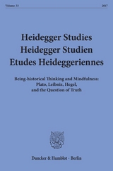Heidegger Studies - Heidegger Studien - Etudes Heideggeriennes. - 