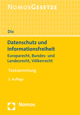 Datenschutz und Informationsfreiheit - Dix, Alexander