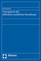 Transparenz des &ouml;ffentlich-rechtlichen Rundfunks - Paul Kirchhof