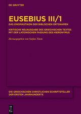 Das Onomastikon der biblischen Ortsnamen -  Eusebius