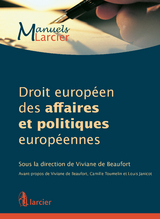 Droit europ&eacute;en des affaires et politiques europ&eacute;ennes - 