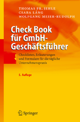 Check Book f&uuml;r GmbH-Gesch&auml;ftsf&uuml;hrer - Thomas F. Jehle, Csaba L&aacute;ng, Wolfgang Meier-Rudolph