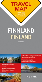 KUNTH TRAVELMAP Finnland 1:800.000