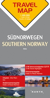 KUNTH TRAVELMAP S&uuml;dnorwegen 1:300.000