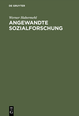 Angewandte Sozialforschung - Werner Habermehl