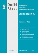 Die 34 wichtigsten F&auml;lle - Strafrecht AT - Karl-Edmund Hemmer, Achim W&uuml;st