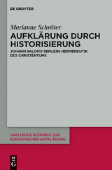 Aufkl&auml;rung durch Historisierung - Marianne Schr&ouml;ter