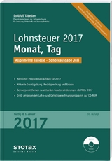 Tabelle, Lohnsteuer 2017 Monat, Tag - Sonderausgabe Juli - 