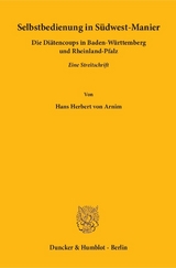 Selbstbedienung in S&uuml;dwest-Manier. - Hans Herbert von Arnim