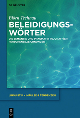 Beleidigungsw&ouml;rter - Bj&ouml;rn Technau