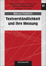 Textverst&auml;ndlichkeit und ihre Messung - Marcus Friedrich