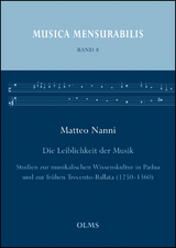 Die Leiblichkeit der Musik - Matteo Nanni