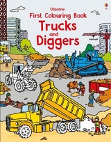 First Colouring Book Trucks and Diggers -  Usborne