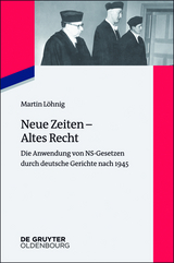 Neue Zeiten - Altes Recht -  Martin L&ouml;hnig
