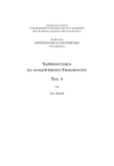 Sapphostudien zu ausgew&auml;hlten Fragmenten - Luca Benelli