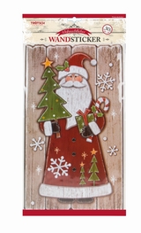Weihnachtlicher Wandsticker in Holzoptik