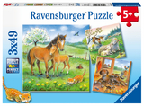 Ravensburger Kinderpuzzle - 08029 Kuschelzeit - Puzzle f&uuml;r Kinder ab 5 Jahren, mit 3x49 Teilen
