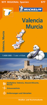 Michelin Karte Valencia, Murcia