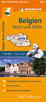 Michelin Belgien Nord und Mitte. 1:200.000 - 