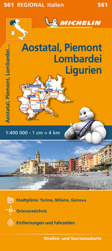 Michelin Aostatal, Piemont, Lombardei und Ligurien - 