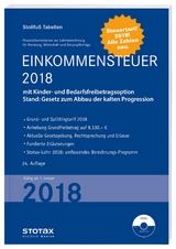 Tabelle, Einkommensteuer 2018 - 