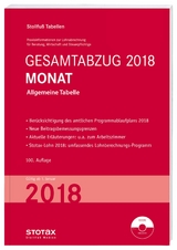 Tabelle, Gesamtabzug 2018 Monat - 