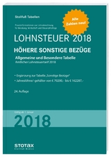 Tabelle, Lohnsteuer 2018 Höhere Sonstige Bezüge - 
