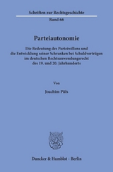 Parteiautonomie. - Joachim P&uuml;ls
