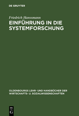 Einf&uuml;hrung in die Systemforschung - Friedrich Hanssmann