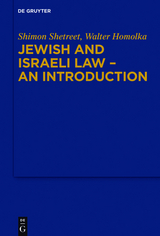 Jewish and Israeli Law - An Introduction - Shimon Shetreet, Walter Homolka